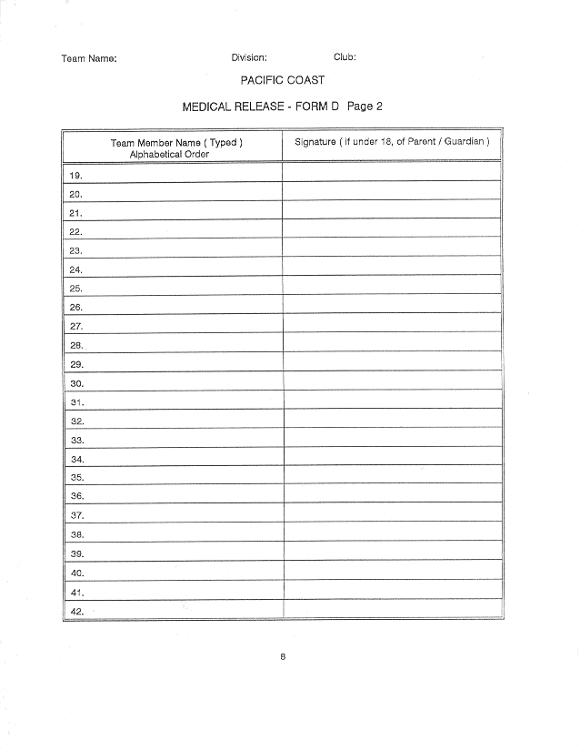 (Team Entry Fom D, Page 2)